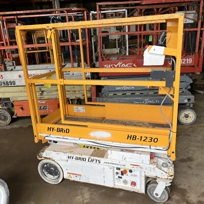 2017 Hybrid HB1230 12' Electric Scissor Lift Man Aerial Platform 299 Shipping - Image 1 of 4