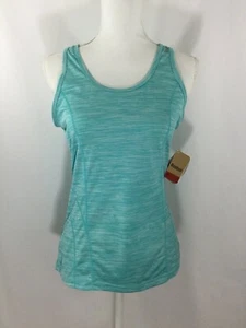 Reebok Womens Size S/CH Racerback Tank Blue Green NWT - Picture 1 of 9