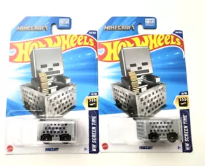 Hot Wheels Minecart Gray #146 - 2025 HW Screen Time -2pcs - Picture 1 of 2