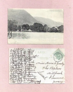 JERSEY ST OWENS CDS ON 1909 POSTCARD - 1/2D ED VII - Picture 1 of 1