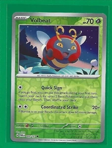 Pokémon TCG SV-Twilight Masquerade Volbeat #9/167 Common Reverse Holo - Picture 1 of 2