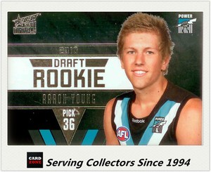 2011 Select AFL Infinity Draft Rookie Card DR11 Aaron Young (Port Adelaide)