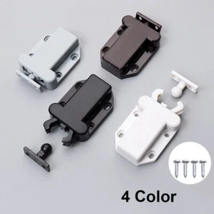 Beetle Touch Latch Push To Open Drawer Cabinet Door Catch Lock Plate Shut 4Color - Picture 1 of 20