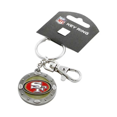 NEW SEALED NFL SAN FRANCISCO 49ers  Metal Impact Keychain With Lobster Clasp Cover