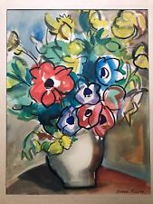 Pierre Favre (1906-1983) - Aquarelle - Bouquet de Fleurs - Signée
