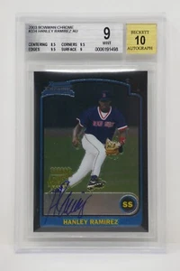 2003 Bowman Chrome #334 Hanley Ramirez AU Rookie 🔥Beckett 9 MINT - Picture 1 of 7