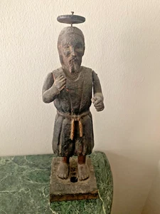 Antique 18th Century Spanish Colonial Hand Sculptured Santo - Picture 1 of 8