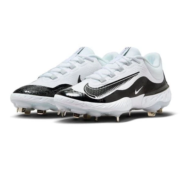 Nike Alpha Huarache Elite 4 White Baseball Metal Cleats Size 12
