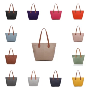 Stylish Women’s Large Tote Handbag Twin Strap Shopper Satchel Shoulder - Picture 1 of 16