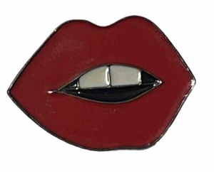 Rote Lippen Krawatte Tack Revers Druckstift - Bild 1 von 2