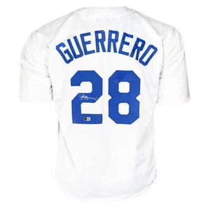 Pedro Guerrero Signed Los Angeles White Baseball Jersey (Beckett) - Picture 1 of 3