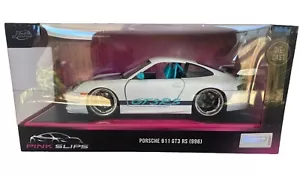 Porsche 911 GT3 RS (996) Die-cast Model Car by Jada "Pink Slips" series White - Picture 1 of 11