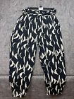 Bucket List Pants Womens Waistband Black Beige Size L NWT Made In USA