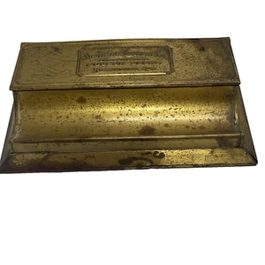 Antique Brass Pen Holder JE Mergott 1919 Advertising Southern Coupon Co. - Picture 1 of 9