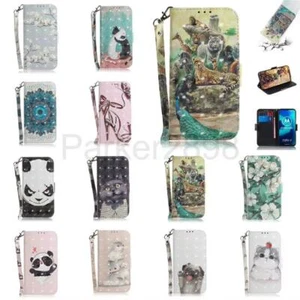 Case For Motorola Moto G9 G8 E6 G7 G6 G5S Power Play Plus Pattern Leather Wallet - Picture 1 of 47