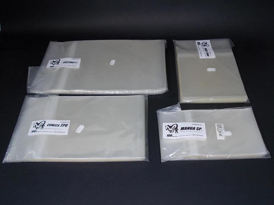 Buste WR Formato  MANGA SPECIALE 3 (160x195 mm Polipropilene 60 micron) Pz. 100 - Immagine 1 di 1