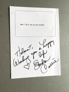 SONDRA CURRIE cartolina originale firmata 10x15 autografo - Foto 1 di 1