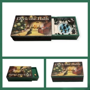 MR. CHRISTMAS Carillon Animato Matchbox Suona “Deck The Halls”vintage Natalizio - Foto 1 di 20