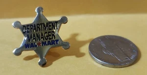 INSIGNE SHÉRIF VINTAGE WALMART chef de département - Photo 1/3
