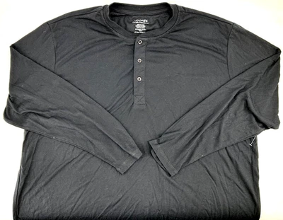 Camisa Jockey Manga Larga Azul Oscuro Talla XXL 1/4 Botón Manga Larga - Nueva con Etiquetas Foto 1 de 4