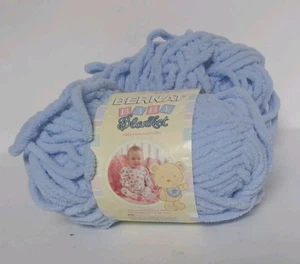 Bernat Baby Blanket Yarn - Color BABY BLUE ~  100g ~ 86yrds ~  100%polyester - Picture 1 of 5