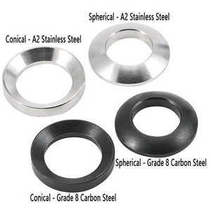 M6 M8 M10 M12 M14 M16-M48 Spherical/Conical Washer Gasket Concave Convex Washer - Picture 1 of 10