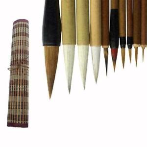 Bamboo Traditional Chinese Calligraphy Brushes Set O9F2 Writing T0X3 D6J7