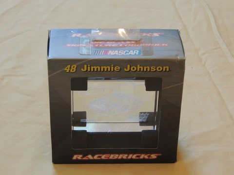 NASCAR RACEBRICKS JIMMIE JOHNSON 48 DIE GLASS SIGNATURE LOGOBRICK Cover