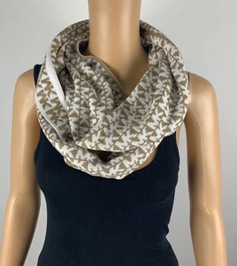 Neu Michael Kors Damen MK Logo Infinity Loop Schal beige UVP $ 58 Größe 0/S - Bild 1 von 7