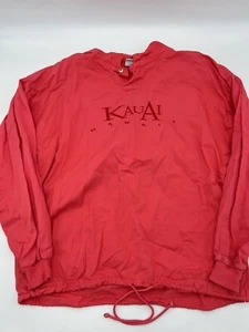 VTG SGT Leisure Hawaii Kauai Beach Long Sleeve Pull Over Draw String Shirt Small - Picture 1 of 8