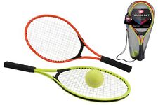 M.Y 2 Player Kids Tennis Racket Set Ball Carrying Case Garden Outdoor Game Sport