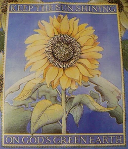 Fashion Show Originals "Sunflower" Heat Transfer 10.5" x 8.5" Handpainted Look - Picture 1 of 4