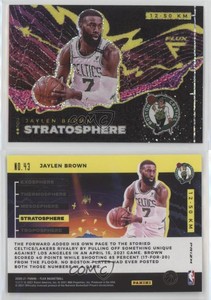 2020-21 Panini Flux Atmosphere Stratosphere Jaylen Brown #43