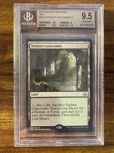 MTG✨VERDANT CATACOMBS✨Modern Masters (2017) BGS 9.5 GEM MINT RARE Sac/Fetch LAND - Picture 1 of 2