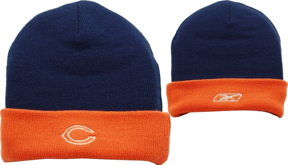 Gorra tejida Reebok con puños 2 tonos Chicago Bears - 8514 Foto 1 de 1