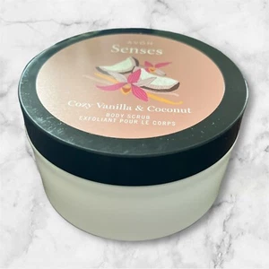 Avon Senses Cozy Vanilla & Coconut Body Scrub, New, 9 oz. - Picture 1 of 2