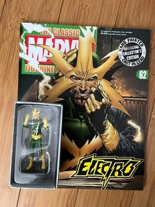 El Clásico Marvel Figura de Colección Edición 62 Electro Eaglemoss Figura & Mag - Imagen 1 de 3
