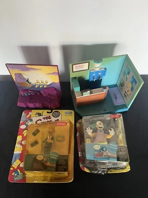 Lot of THE SIMPSONS Toys - Mr. Burns, Krusty, 2 Springfield Environments - Image 1 of 3