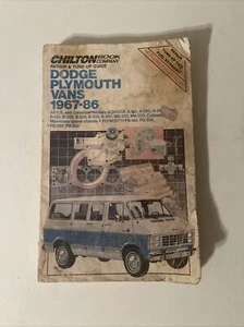 Chilton repair and tuneup guide dodge Plymouth vans 1967 – 1986 - Picture 1 of 7