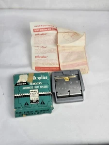 Vintage 1960 8mm Quik Splice Tower Automatic Butt Splicer Sears - Picture 1 of 9