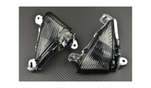 Pair of Smoke AVDB Front Turn Signals indicators KAWASAKI ZX6R ZX-6R 2009-2012 - Picture 1 of 2
