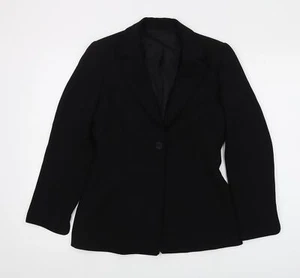 Debenhams Women's Black Blazer, Size 8, Petite, Single-Breasted - Picture 1 of 12