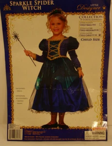 Forum Novelties Sparkle Spider Witch Costume-Large 12-14 NEW-2 for twins /r1 - Picture 1 of 5
