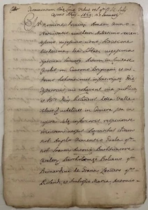 CASALE MONFERRATO TESTAMENTO MANOSCRITTO ANNO 1629 12 PAGINE - Picture 1 of 7