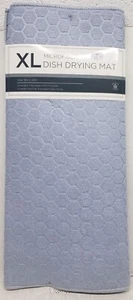 Extra Large Printed Microfiber Dish Drying Mat,24"x18",BLUISH PURPLE HEXAGONS,SL - Imagen 1 de 13