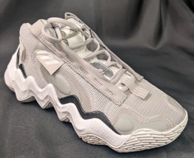 adidas Womens Exhibit B Mid BB Candace Parker Shoes Gray Black White - Image 1 of 4