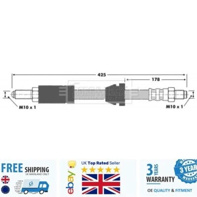 Brake Hose BBH6144 For Ford FIESTA 83-89 6114613 - Image 1 of 4