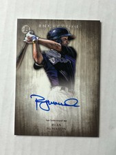 RYAN McMAHON 2014 Bowman Inception SP RC BLUE INK ON CARD AUTO! HOT! ROCKIES!!!