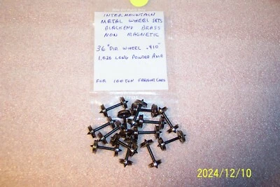 INTERMOUNTAIN, 36 " METAL WHEEL SETS, 1 pack of 14 wheel sets, NEW, HO - Image 1 of 4