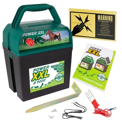Weidezaungerät Kombigerät Power XXL B 9.000 9V 12V mit Warnschild International